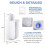 For    TCZ7003 Water Filter Espresso Machine Water Filter Compatible for  / 4