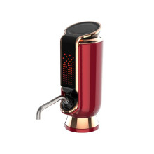 3in1 Electric Wine Aerator, Decanter, Dispenser & Vacuum Pump - LED Touch Screen, Temperature Monitor, Ideal Gift Red