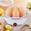 Electric Egg Cooker Boiler Maker Soft Medium or Hard Boil Single Layer Egg Maker,Egg Steamer US Plug 4