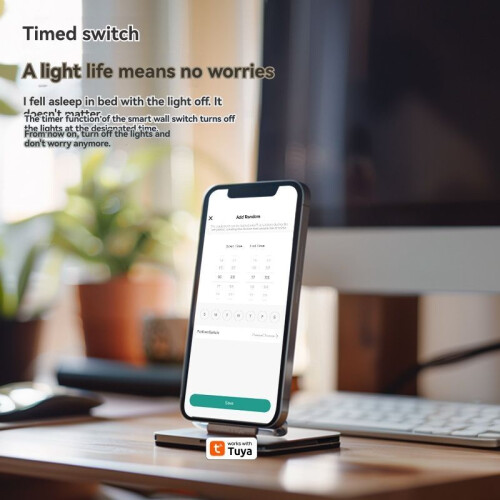 Tuya Zigbee  Zero Fire  Wandlichtschalter  Control für Smartthings Homekit App 4 Gang