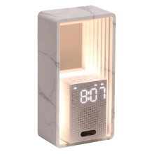 Digital Alarm Clock,Sunrise Wake- Light,9Sleep Aid White Noise Sounds Machine,Dimmable Touch Nightlight,Snooze (EU),A