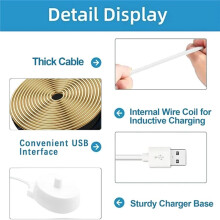 Toothbrush Replacement Charger,Compatible for ,Compatible for Oral, B , Power Supply Inductive 2pcs