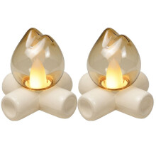 LED-Vlamvuurlamp, Nachtkastjelamp, Sfeerverlichting met Open Haardeffect voor Slaapkamer, Woondecoratie, Feestnachtlampjes