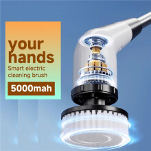 Household Cordless Scrubber Kitchen Gadgets Hair Brushes Bathroom Broom Toilet Mops Electric Multipurpose Cleaning Brush