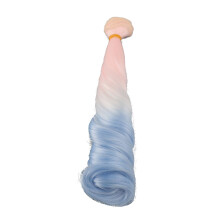 Wigs lunghe con sfumatura rosa e blu per bambole con giunti a sfera 30cm/1m