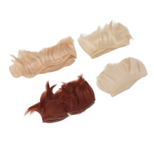 4 pezzi di parrucche BJD da 5 cm Type350/60 pesca oro chiaro