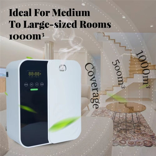 Scent Machine Aroma Diffuser Wall Mounted Hotel High Capacity Aroma Diffuser for Large Area Lobby Home Fragrance US Plug