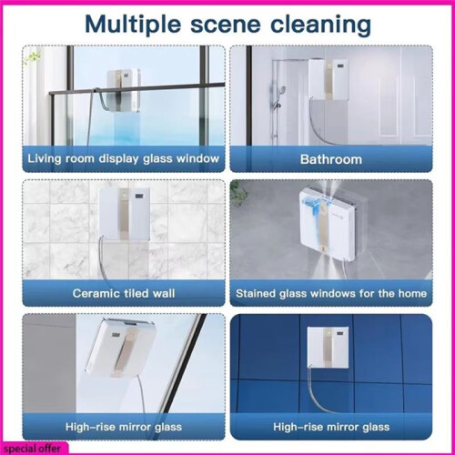 6PCS Cleaning Pads for  WINBOT  Window Cleaning Robot, Robot Cleaning Cloth for  WINBOT 2