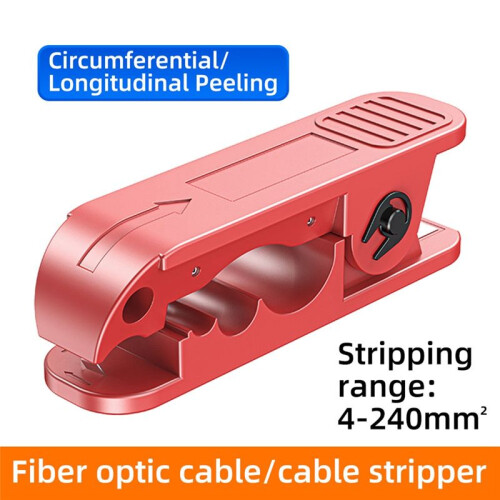 Fiber Optic Cable Cutter IPC-240 Rotary Cutting Stripper Multi-Function Stripper for 4-240mm Insulated Wire and Cable