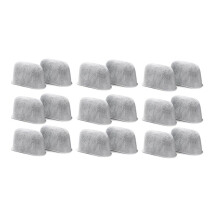 18 PCS Replacement Charcoal Water Filters for ES601 ES701 Espresso Coffee Machine Coffee Activated Carbon Filter