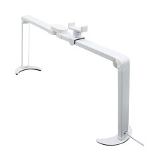 Foldable Nail Lamp for Desk,Large Nail Tech Light with Phone Holder,Half Moon Led Light,Eyelash Extensions EU Plug