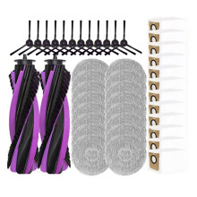 42PCS for JONR P20 PRO Robot Vacuum Cleaner Replacement Parts Main Brush Side Brush Mop Cloth Dust Bag