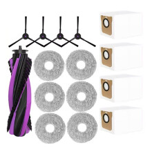 15PCS for JONR P20 PRO Robot Vacuum Cleaner Replacement Parts Main Brush Side Brush Mop Cloth Dust Bag