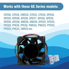 WR60X26866 Upgraded Refrigerator Evaporator Fan Motor, Suit for GE Refrigerator, Replaces V80E14MS2A3-57A611, WR60X26030