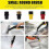For  M12 Steam Engine Adapter Accessories Adapter Connecting Tube Round Brush Kit 3