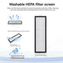 34PCS for Mijia M40S OV31CN Vacuum Cleaner Spare Parts Main Brush Side Brush HEPA Filter Mop Cloth Dust Bag