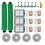 22 Pcs for    505/405 Combo Sweeping Machine Accessories Main Side Brush Mop Filter Dust Bags 1