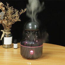 320ML Jellyfish Aromatherapy Diffuser Jellyfish Essential Oil Humidifier Ideal for Yoga Bedroom Office EU Plug,B