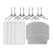 16PCS for Midea M6 / NER600 Vacuum Side Brush Hepa Filter Mop Cloth Replacement Parts