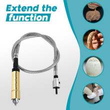 Rotary Grinder Tool Flexible Flex Shaft Fits + 0.3-6.5mm Handpiece For Style Electric Drill Rotary Tool Accessories