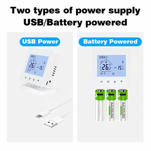 RF Wireless Room Thermostat for Gas Boiler Heating Touch Screen Controller Home Programmable WiFi Thermostat