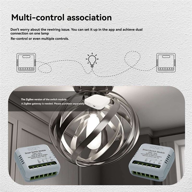 MOES Zigbee Module Voice Control with for Alexa/ Home Timer Function 3 ...