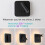 Mounted Eye Protection Rotatable Wall Reading Light Full Spectrum Spotlight LED Lamp Sconce Bedside Square White 5