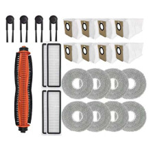 25PCS Compatible with Mijia M40S OV31CN Vacuum Cleaner Spare Parts Main Brush Side Brush HEPA Filter Mop Cloth Dust Bag
