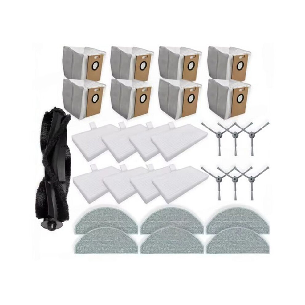 29Pcs For Lydsto R1 / R1d Miwhole M9 Lite, Eve Rook Spare Parts Vacuum Brush Mop Cloth Filter Dust Bag 6034188223221