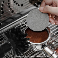 Cepillo de Limpieza para Portafiltros de Cafetera Espresso de 58 mm. Cepillo de Limpieza Eficiente para Portafiltros de Café.