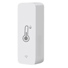 Tuya WiFi Temperatur- och Fuktighetssensor Trådlös Termometer för Frys, Akvarium, Hemmakontor, Trädgård 1 St.
