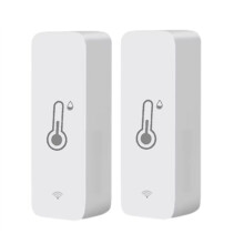 Tuya WiFi Temperatures Humidity Sensor Wireless Thermometer Monitor for Freezer Fish Tank,Home Office Garden 2 Pcs