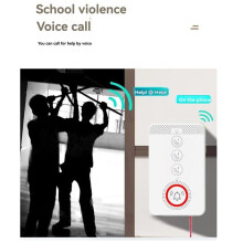 4G SIM SOS Emergency Call Alarm Panic Button GSM Voice Phone for Seniors Elderly Kids Distress Help Pager