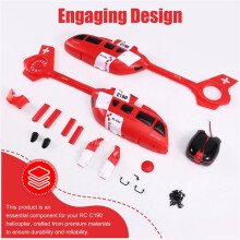RC Toy Helicopter Upgrade C190 Casing Assembly Kit for RC C190 RC Toy Helicopter Parts Red