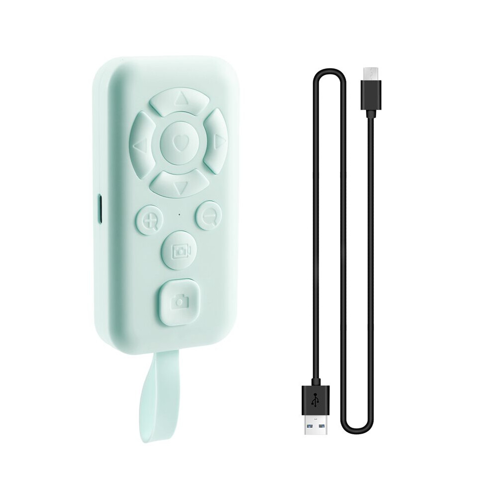 Protable Remote Control Self-Timer Camera Stick Shutter Button Wireless Controller Light/Green 4713404039335