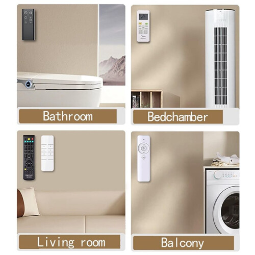 Support Magnétique pour Télécommande de Télévision, Climatiseur, Rangement Mural, 3 Pièces. 2