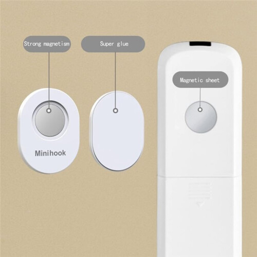 Support Magnétique pour Télécommande de Télévision, Climatiseur, Rangement Mural, 3 Pièces. 2