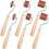 6Pcs Rubber Brayer Rollers,  Stamping Ink Roller with Comfort Grip for Printing Printmaking Embossing Versatile 1