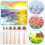 6Pcs Rubber Brayer Rollers,  Stamping Ink Roller with Comfort Grip for Printing Printmaking Embossing Versatile 6