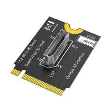 Adaptador M.2 NVMe Key M para SFF-8612, NVMe PCI-e 4.0 X4 para OcuLink SFF-8612 4i Host para SSD e EGPU B