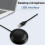 USB Conference Mic Plug& 360 Omnidirectional Condenser Mic Desktop Computer Mic for Computer Laptop Without Buttons 4