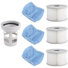 Zubehör für Whirlpools und Spas Von Mspa Umfasst Schraubsockeladapter, Aufblasbare Spa-Poolfilter und Wellen-Spa-Poolfilter.