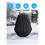 Capa Protetora para Fonte de Jardim de 40 Polegadas de Diâmetro Por 50 Polegadas de Altura - Capa Protetora Resistente Às Intempéries com Zíper e 4
