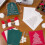 Merry Christmas KitSashiko Thread, Water Soluble Patterns Embroidery Kit for Beginners, Thimble Fabric, Hand Quilting 5