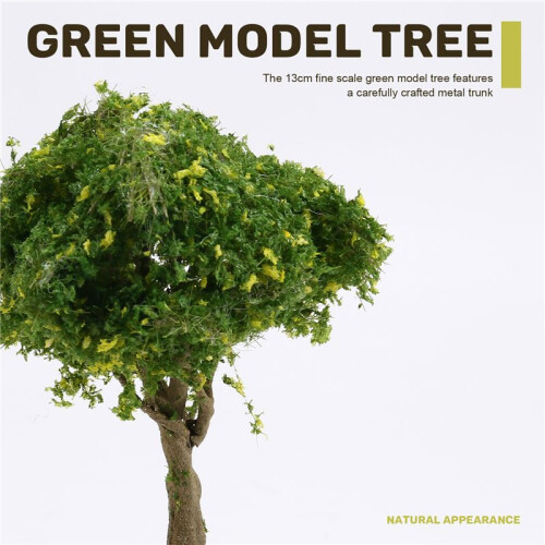13cm Fine Scale Green Model Tree Wire Trunk Simulation Tree for Mountain Scenery Train Railway Layout 1