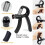 Adjustable Gripper Set Five-Finger Puller Wrist Trainer Fitness Five-Piece Set Black 3