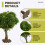 13cm Fine Scale Green Model Tree Wire Trunk Simulation Tree for Mountain Scenery Train Railway Layout 6