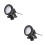 2Pièces LED Noir 36 Leds Submersible Pour 4