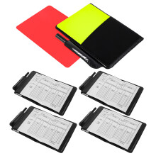 20Ensembles Cartes Officielles Arbitre Football PVC Couleurs
