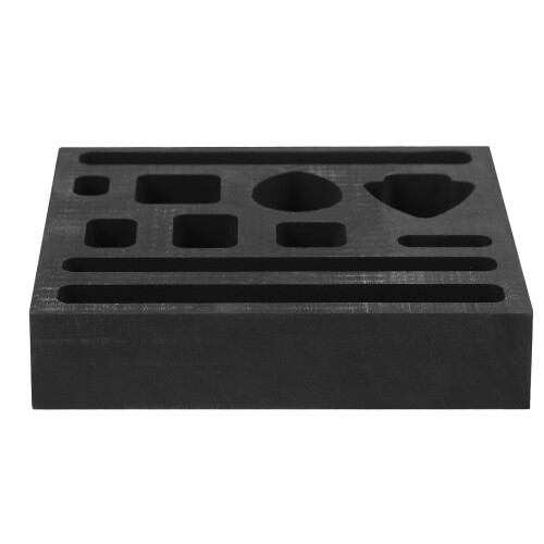 3Pièces Moldes Graphite Pour Métaux Aluminium Laiton 1